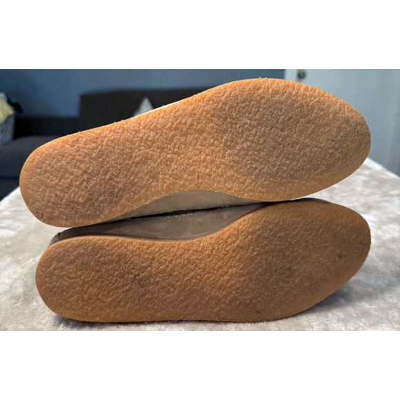 N.D.C. Made by Hand Tan Suede Lace Up Boots Shearling Lined Womens Size 9 EU 40 - Picture 6 of 9